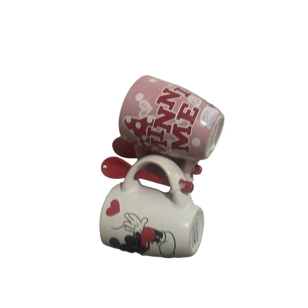 Minnie Mouse Espresso/Coffee Cup with spoon And Mickey Set Of 2